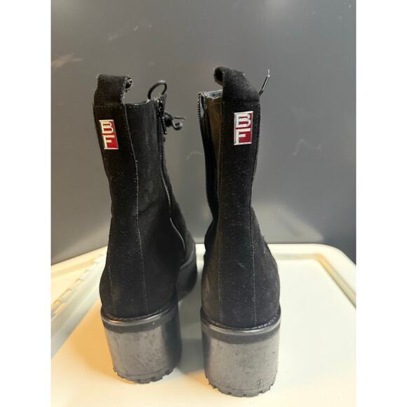 BY FAR Cobain 60mm platform boots black suede boots size w40 - Picture 3 of 8